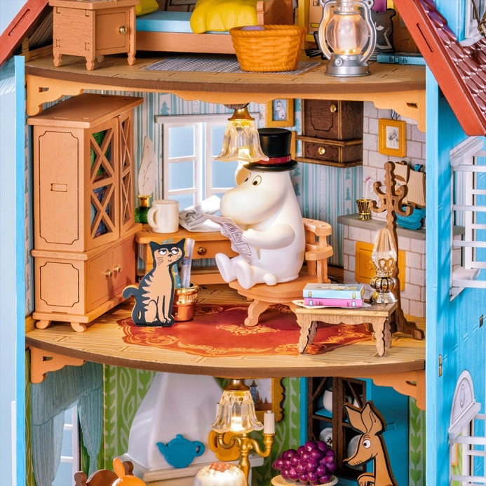 RoboTime 3D skládačka Miniatura domečku Mumínkův domeček