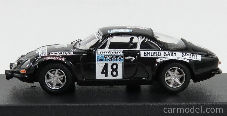 Trofeu Renault A110 Alpine Coupe N 48 Rally Rac 1978 B.saby - M.guegan 1:43 Black