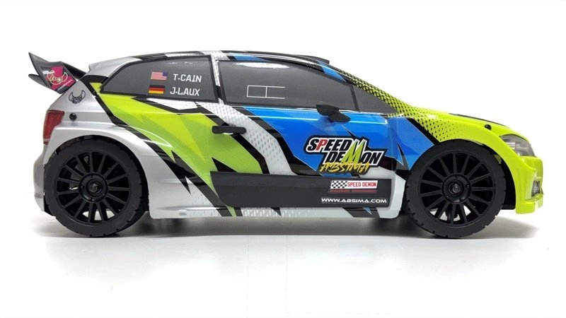 Absima Rally Car Speed Demon 1:12 4WD RTR Brushless žluto-modrý