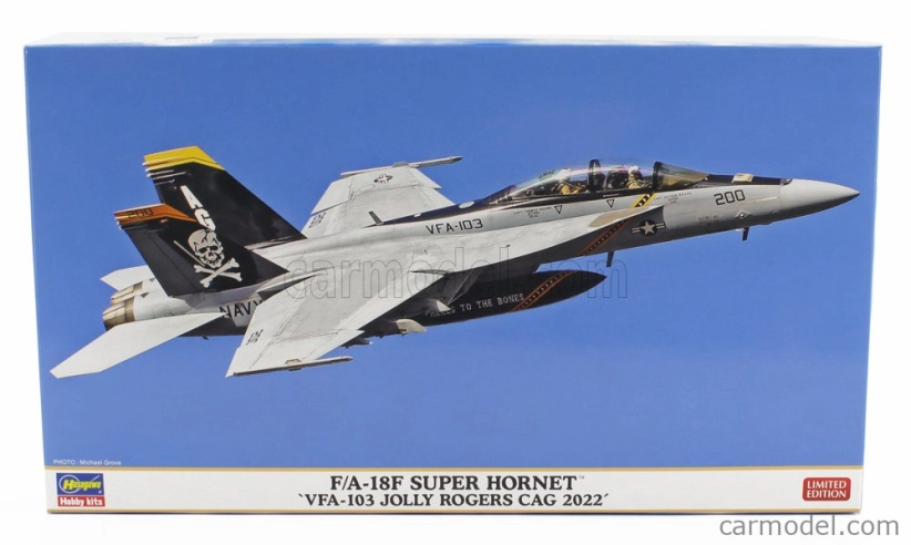 Hasegawa Grumman F/a-18e Super Hornet Vfa-103 Jolly Rogers Cag Airplane ...