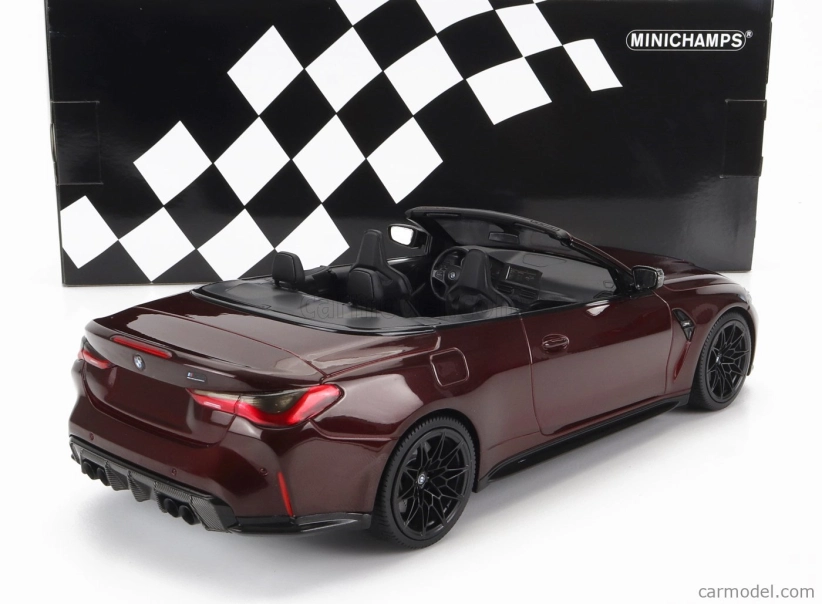 Minichamps BMW radu 4 M4 (g83) Cabriolet 2020 1:18 červená met.