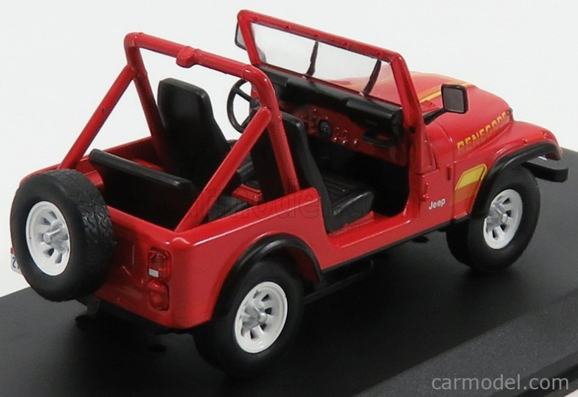 Greenlight Jeep Cj-7 Renegade Open 1983 - Terminátor 1:43 Červená biela