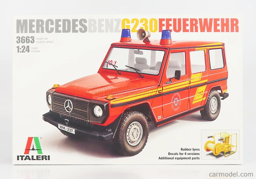 Italeri Mercedes benz G-class G230 Feuerwehr 1:24 /