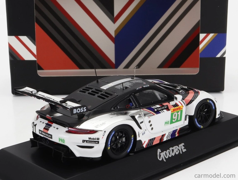 Spark-model Porsche 911 Rsr-19 Goodbye Team Porsche Gt N 91 Last Race Wec 8h Bahrain 2022 Gianmaria Bruni - Richard Lietz 1:43 Biela Čierna