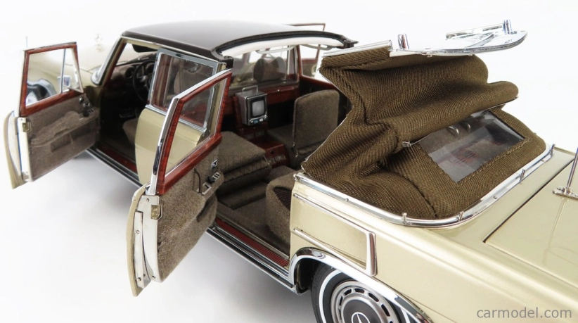 Cmc Mercedes benz S-class 600 Pullman (w100) Landaulet Soft-top Semiconvertible 1972 1:18 Gold Met