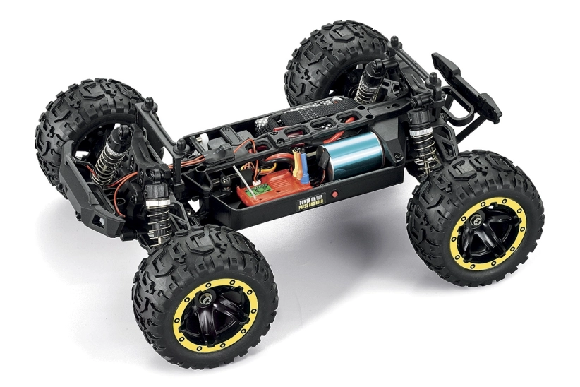 RC auto Slyder MT Turbo 1/16 4WD 2S Brushless, žltá
