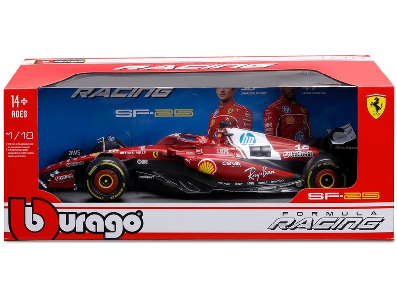 Bburago Ferrari SF-25 (2025) 1:18 #16 Leclerc