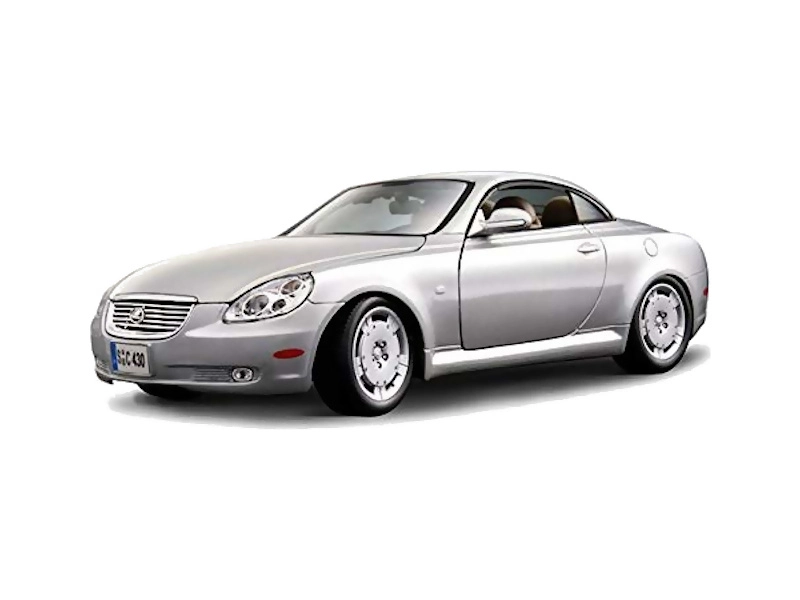 Bburago Lexus SC 430 1:18 strieborná