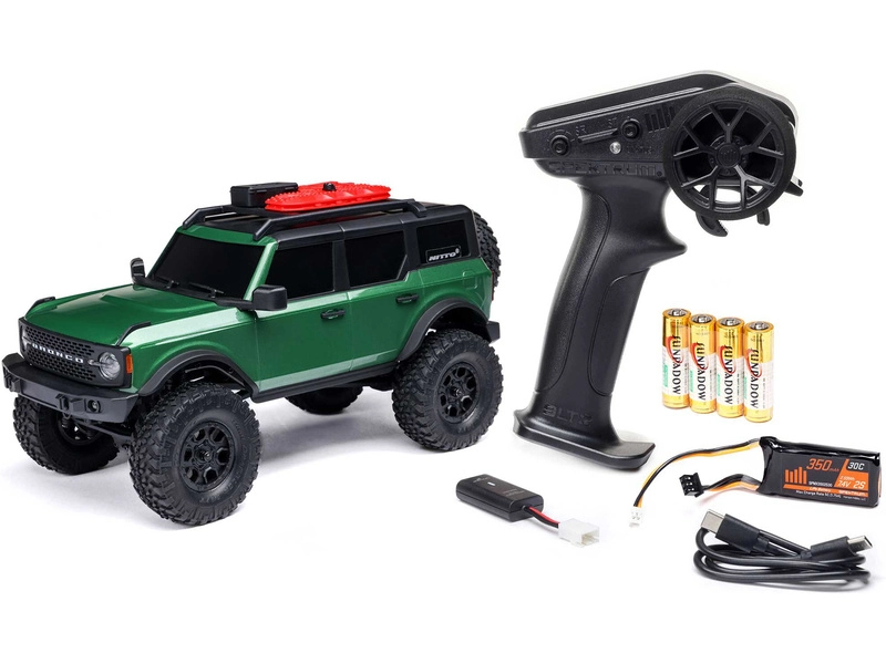 RC auto Axial SCX24 Ford Bronco 2021 1:24 4WD RTR, zelená
