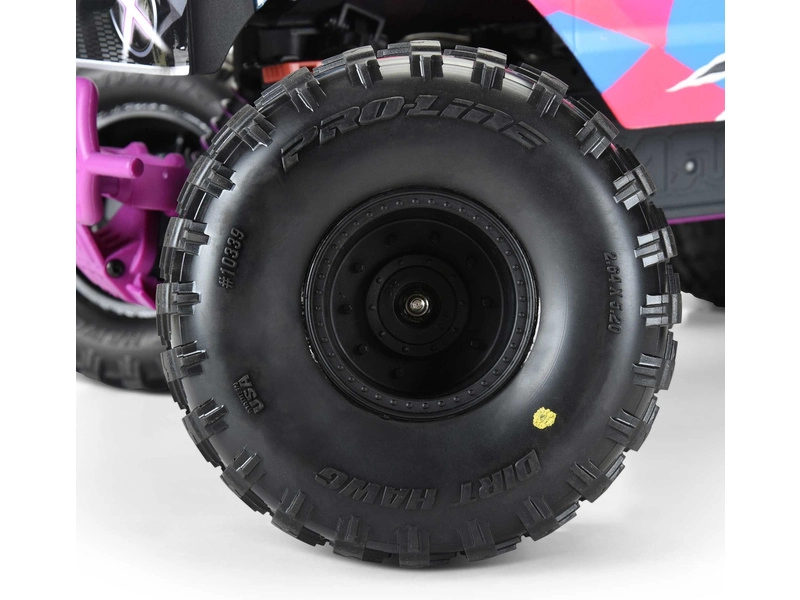Pro-Line bike 1:10 s pneumatikami Dirt Hawg 2.0 2.6", čierny disk Zásoby (2): Arrma Quake, Gorgon