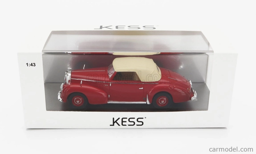 Kess-model Bentley Mkvi Drophead Coupe Graber Cabriolet Closed 1948 1:43 Red Cream