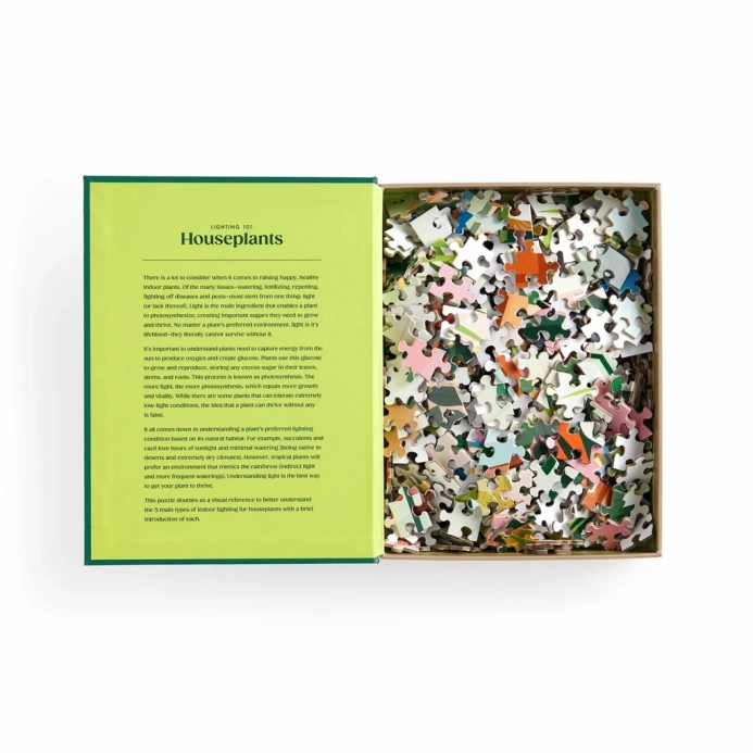 Galison Puzzle  Pokojovky a jejich požadavky na světlo 500 dílků