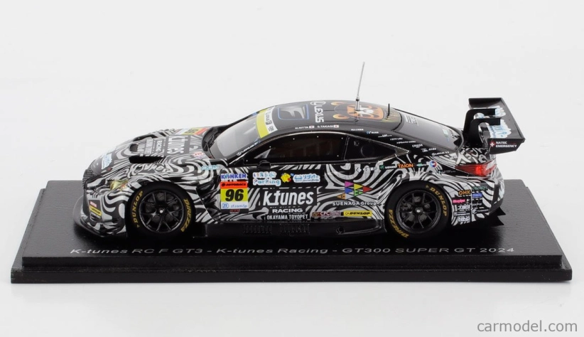 Spark-model Lexus Rc F Gt3 Team K-tunes Racing N 96 Gt300 Class Super Gt 2024 Morio Nitta - Shinichi Takagi 1:43 Black White