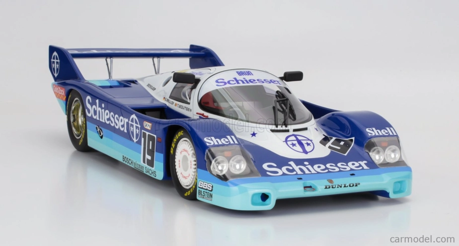 Werk83 Porsche 956b 2.6l Turbo Team Brun Motorsport N 19 1000km Spa 1985 Stefan Bellof - Thierry Boutsen 1:12 2 Tóny Modrá Biela