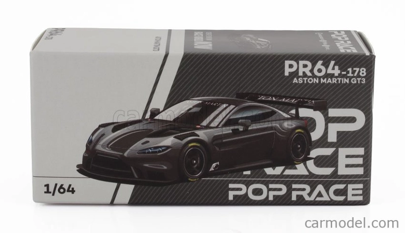 Aston martin Vantage Gt3 2023 1:64 Black Carbon