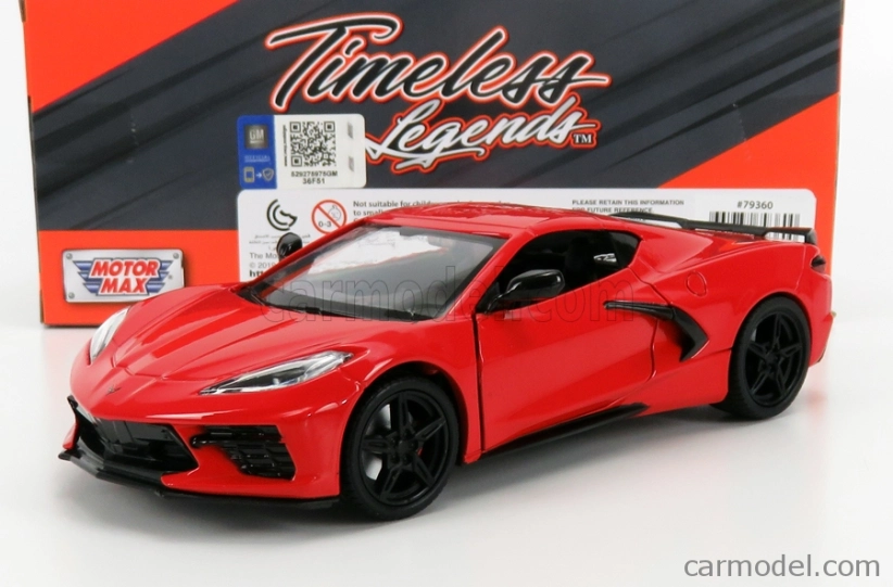 Motor-max Chevrolet Corvette C8 Coupe 2020 1:24 červená