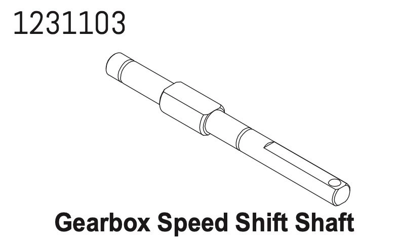 1231103 - Gearbox Speed Shift Shaft CR4.4