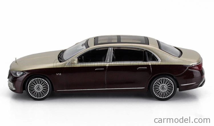 Mini-gt Mercedes Benz S-class S680 Maybach V12 (x223) Lhd 2024 1:64 Zlatá červená