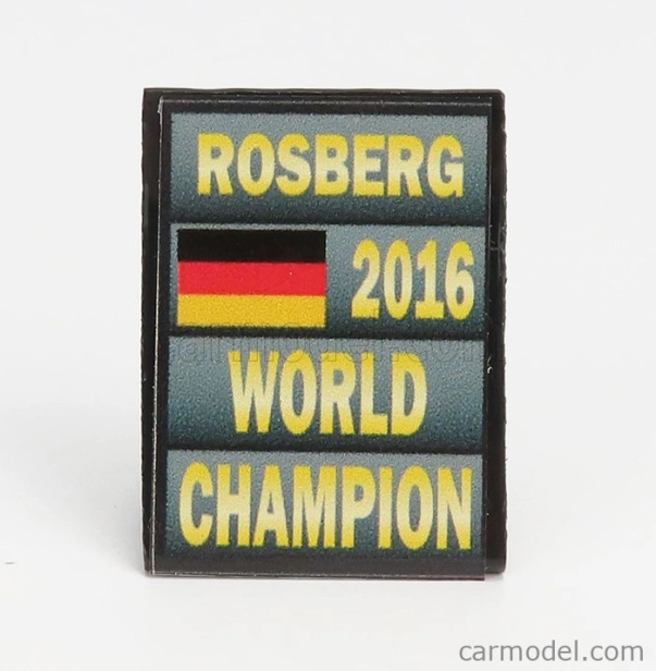 Príslušenstvo Cartrix F1 Doska majstra sveta v boxoch - Mercedes Gp W07 Hybrid Amg Petronas N 6 Sezóna 2016 Nico Rosberg 1:43 Sivá čierna žltá