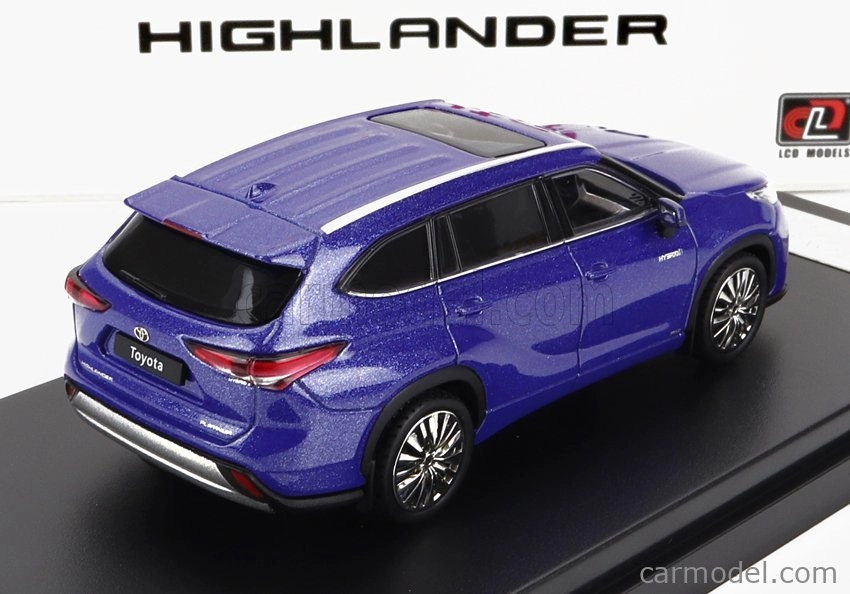 Lcd-model Toyota Highlander 2022 1:64 Blue