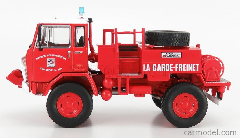 Edicola Iveco fiat 75pc Tanker Truck Fire Fighting Forest France 1974 1:43 Červená Bílá