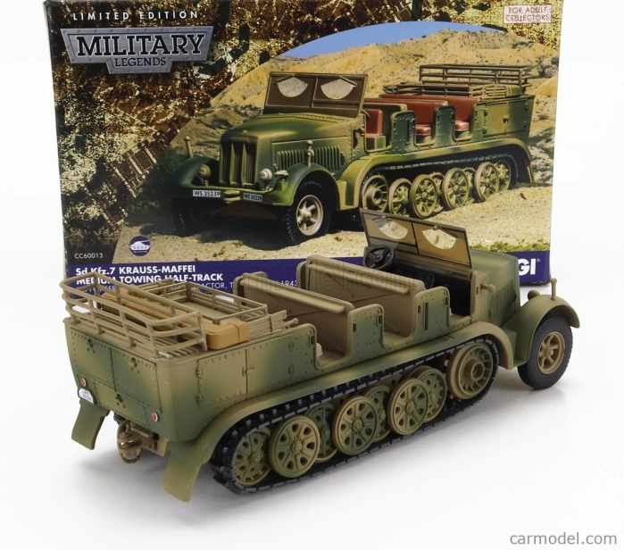 Corgi Tank Half Truck Krauss-maffei Cingolato 1942 1:50 Vojenská Kamufláž