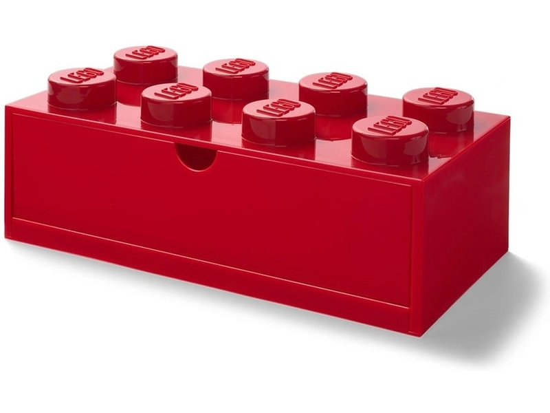 LEGO stolný box 8 so zásuvkou – čierny