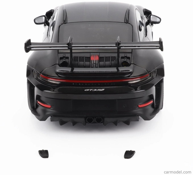 Minichamps Porsche 911 992 Gt3 Rs Coupe 2023 - Silver Wheels 1:18 Black