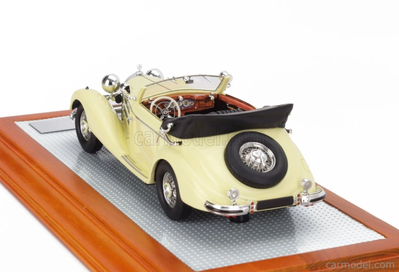 Ilario-model Mercedes benz 540k Sn154084 Sindelfingen Cabriolet A Open 1936 1:43 Žlutá