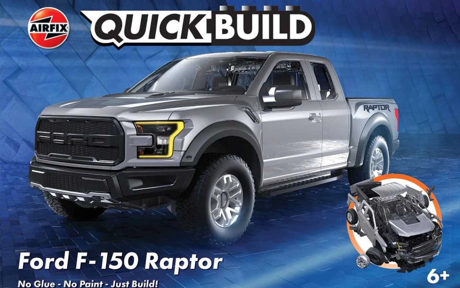 Airfix Quick Build – Ford F-150 Raptor – Grey