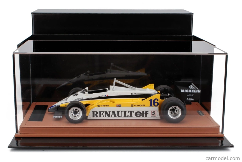 Tecnomodel Renault F1  Re30b V6 Turbo Team Renault Elf N 16 Winner Italy Gp 1982 Rene Arnoux 1:18 Bílá Žlutá Černá