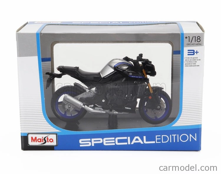 Maisto Yamaha Mt-10 Sp 2023 1:18 čierna strieborná