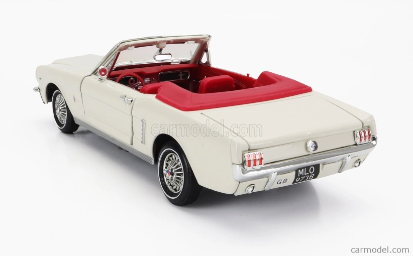 Motor-max Ford usa Mustang Cabriolet Open 1964 - James Bond 007 - Goldfinger - Missione Goldfinger 1:18 Bílá