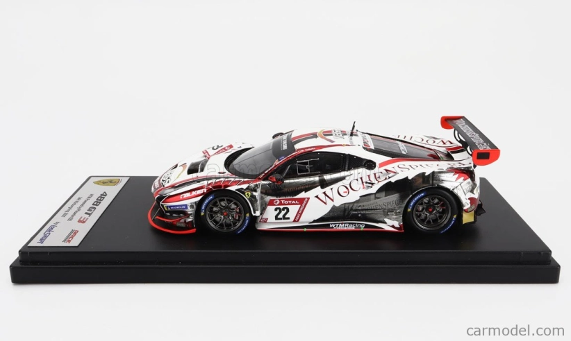 Looksmart Ferrari 488 Gt3 Evo 3.9l Turbo V8 Team Wtm Phoenix Racing N 22 24h Nurburgring 2021 Indy Dontje - Daniel Keilwitz - Jochen Krumbach - Georg Weiss 1:43 Biela červená čierna