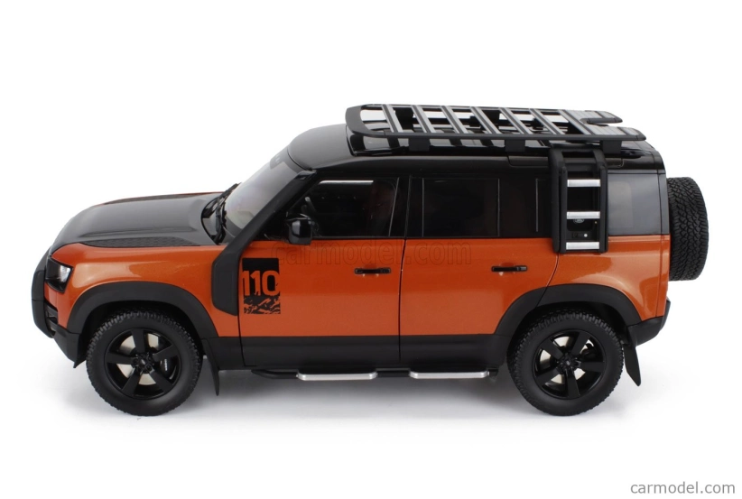 Takmer skutočný Land rover New Defender 110 2020 1:18 Orange Black