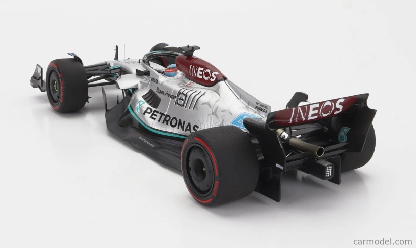 Minichamps Mercedes gp F1 W13e Mercedes-amg Petronas F1 N 63 1:18, stříbrná