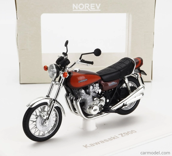 Norev Kawasaki Z900 1973 1:18 hnedá oranžová