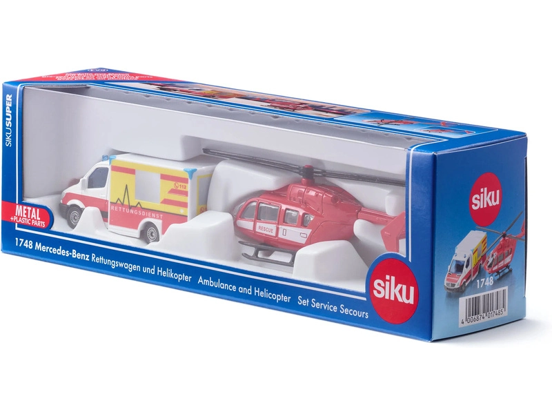SIKU Super – Ambulancia s vrtuľníkom 1:87