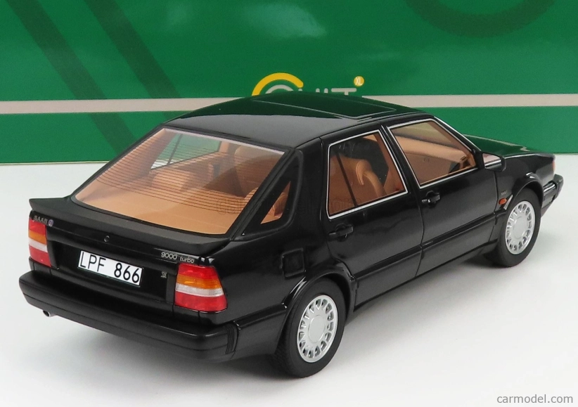 Modely v mierke Cult-scale Saab 9000 Turbo 1984 1:18 Black Met
