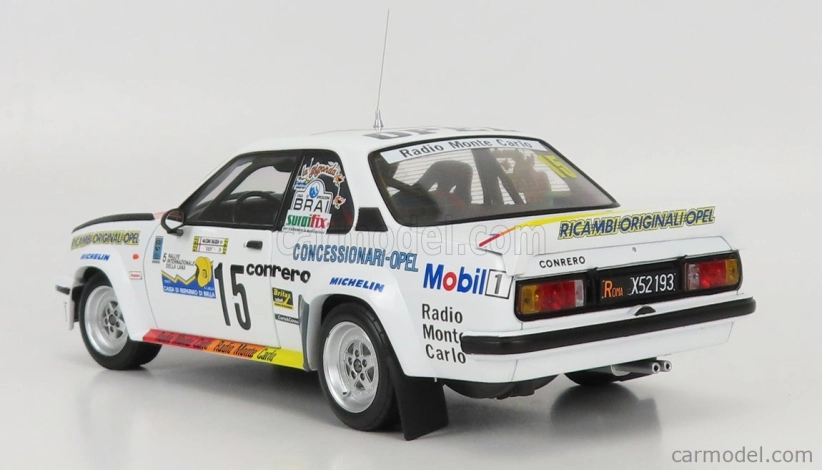 Sun-star Opel Ascona 400 (night Version) N 15 Winner Rally Internazionale Della Lana 1982 M.biasion - Rudy 1:18 Bílá