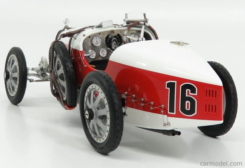 Cmc Bugatti T35 N 16 Nation Colour Project Monaco 1924 1:18 červená biela