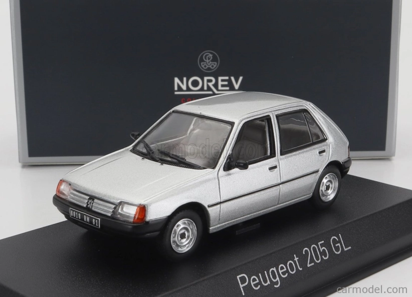 Norev Peugeot 205 Gl 1988 1:43 Strieborný