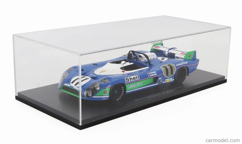 Spark-model Matra simca Ms670b 3.0l V12 Team Matra-simca Shell N 11 Winner 24h Le Mans 1973 Henri Pescarolo - Gerard Larrousse 1:18 Modrá Bílá
