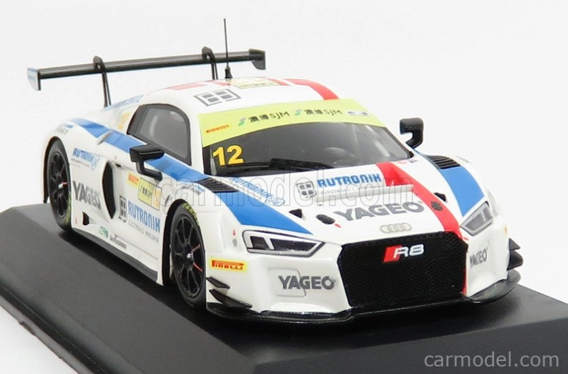 Minichamps Audi R8 Lms Team Hcb Rutroni Racing N 12 Fia World Gt Cup Macau 2017 Plentz 1:43 Biela