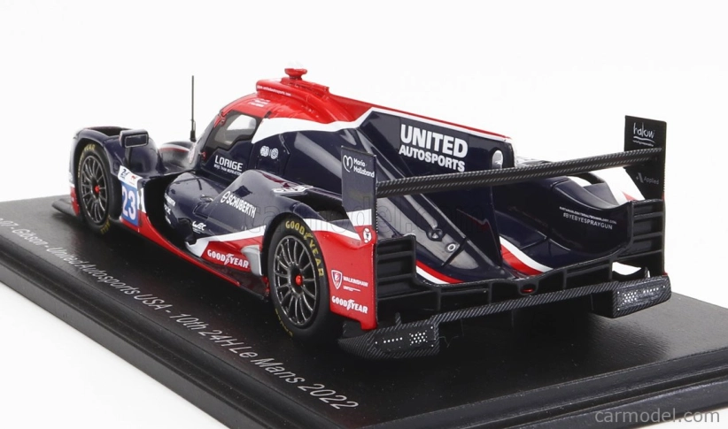 Spark-model Oreca Gibson 07 Gk428 4.2l V8 Team United Autosports Usa N 23 24h Le Mans 2022 A.lynn - O.jarvis - J.pierson 1:43 Black Red