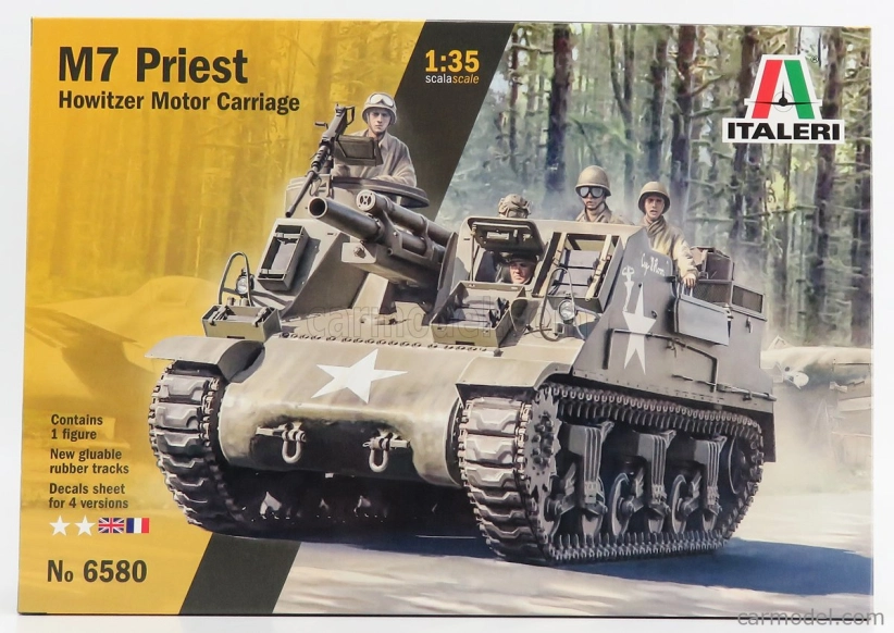 Italeri Royal ordnance Tank M7 Priest Howitzer Motor Carriage Military 1943 1:35 /