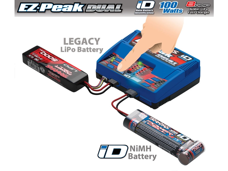 Traxxas nabíječ EZ-Peak Plus LiPo/NiMH Dual 2x50W