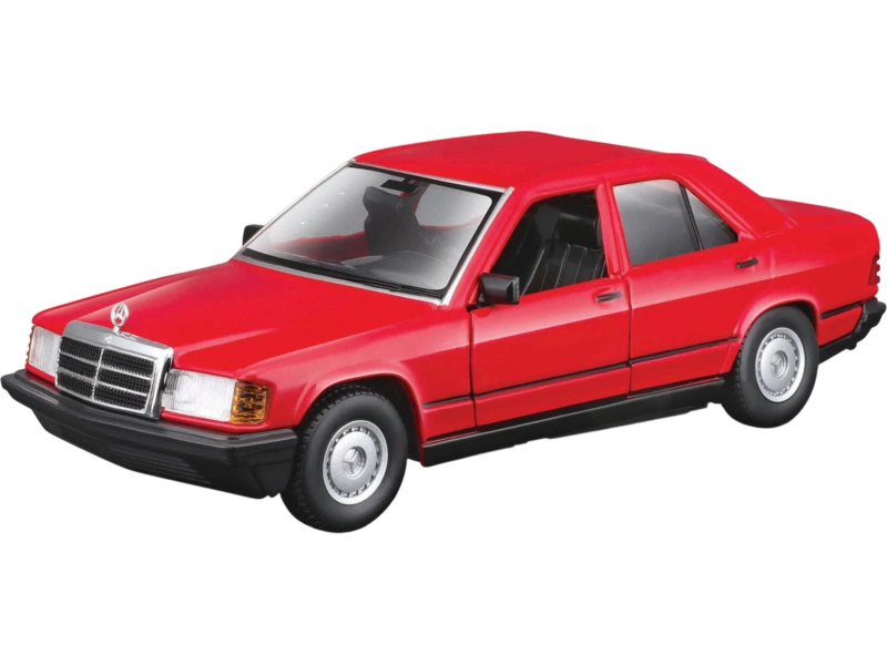 Bburago Mercedes benz 190e 1984 1:24 Red