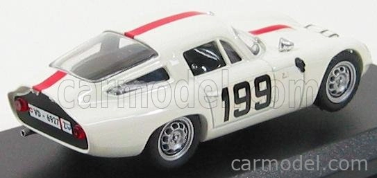 Best-model Alfa romeo Tz1 N 199 Monza 1964 D.nabokov 1:43 Bílá Červená