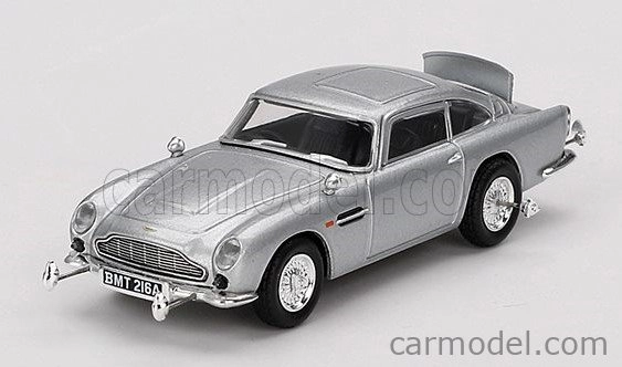 Mini-gt Aston martin Db5 1964 - 007 James Bond - Goldfinger - Missione Goldfinger With Weapons - Included Poster 007 English Language 1:64 Silver